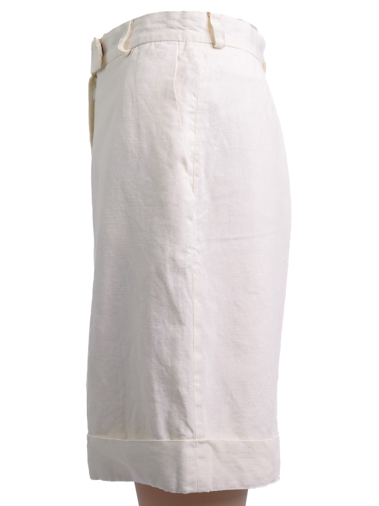 GF Ferre White Polyester Shorts Size S - Excellent Condition