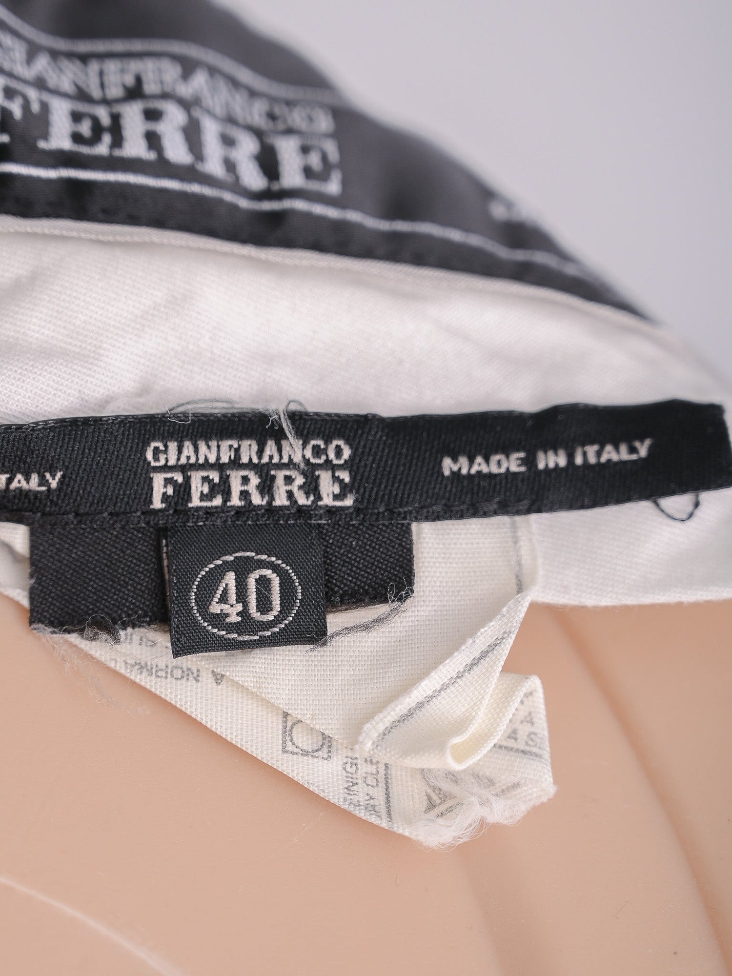 GF Ferre White Polyester Shorts Size S - Excellent Condition