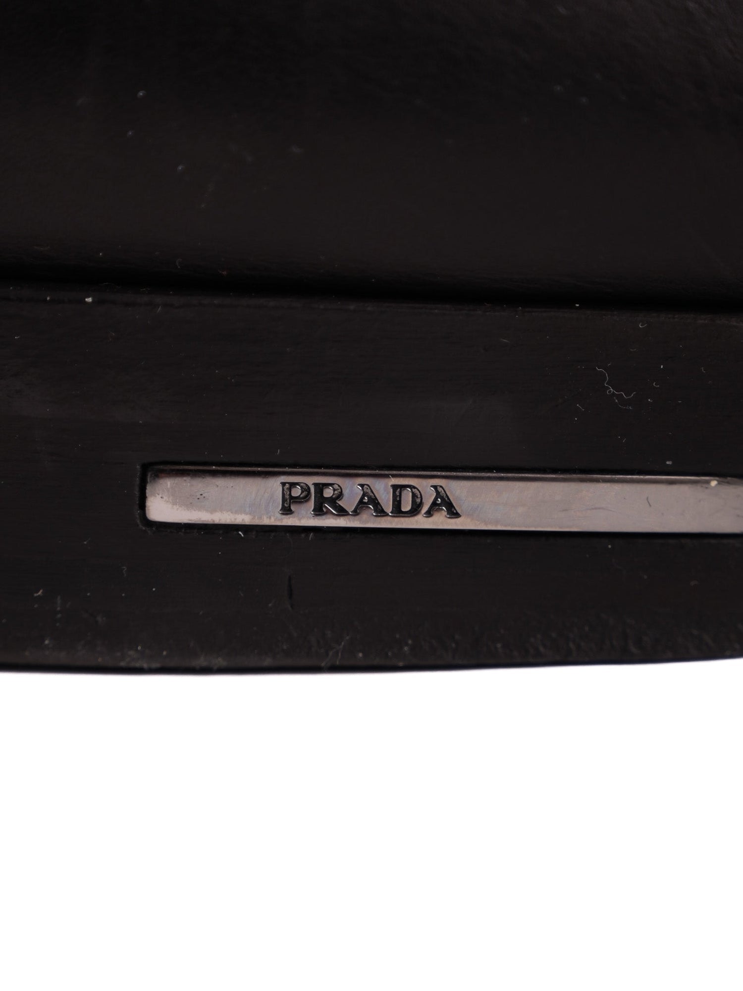 Excellent Prada Black Leather Loafers Size 39.5 for Men