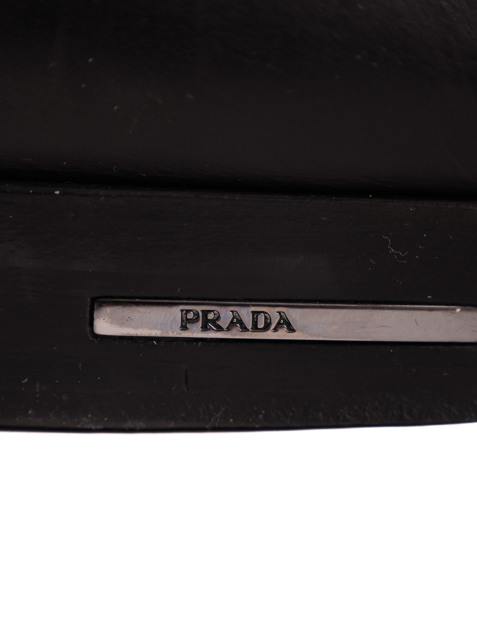 Excellent Prada Black Leather Loafers Size 39.5 for Men