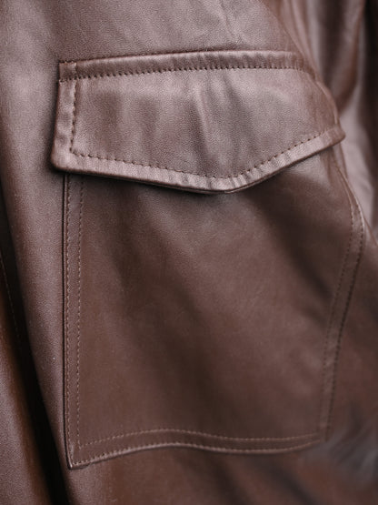 NEW Souvenir Orange Polyester Draped Top with Pockets - Women&