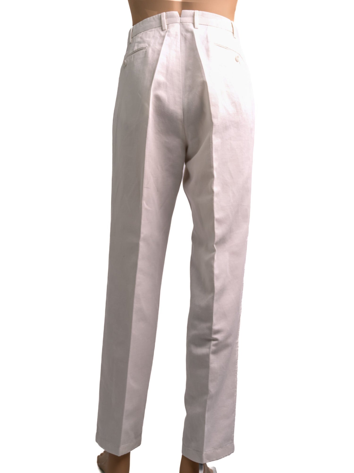 Excellent Incotex XL White Relaxed Fit Pants for Men