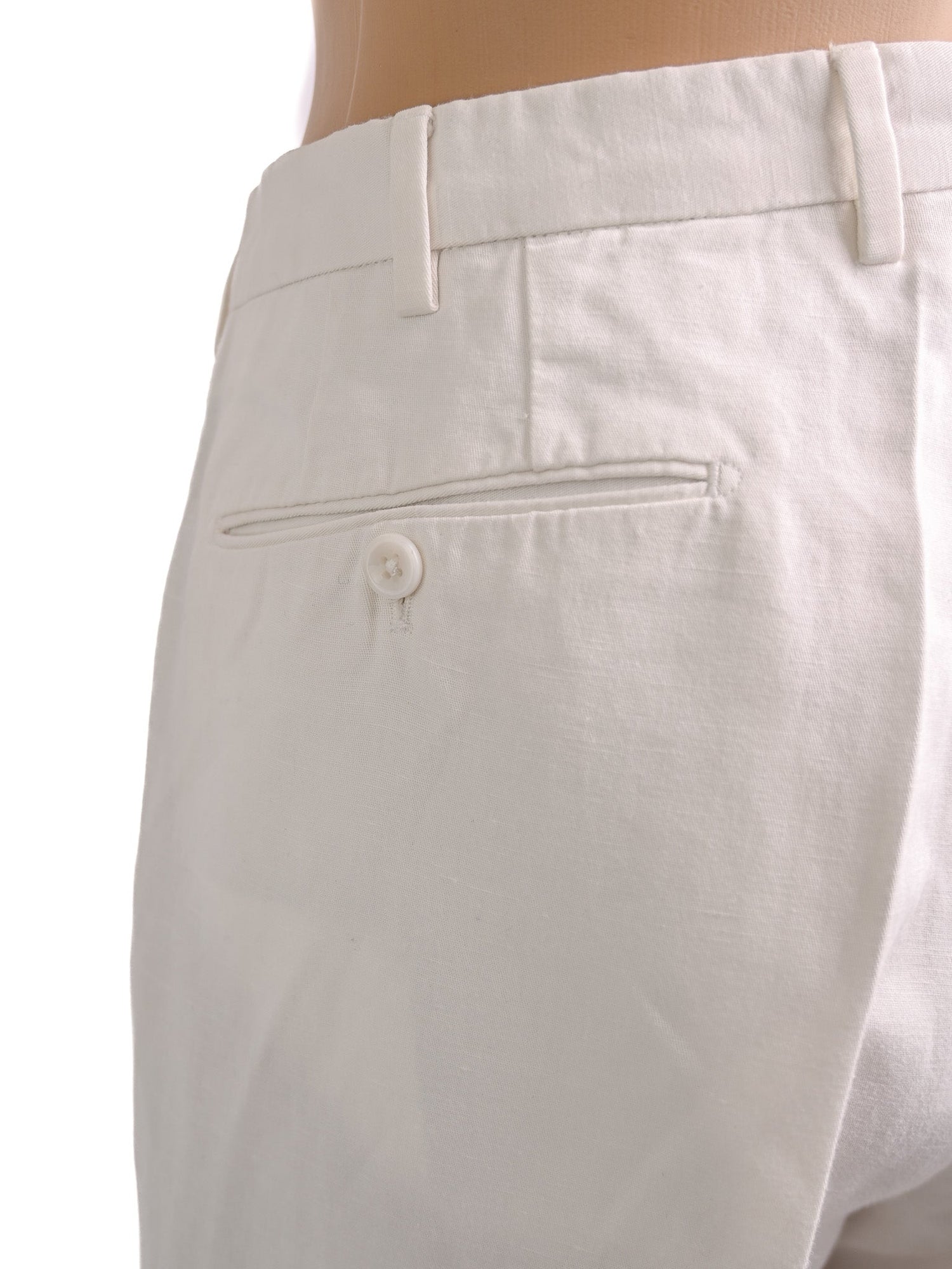Excellent Incotex XL White Relaxed Fit Pants for Men