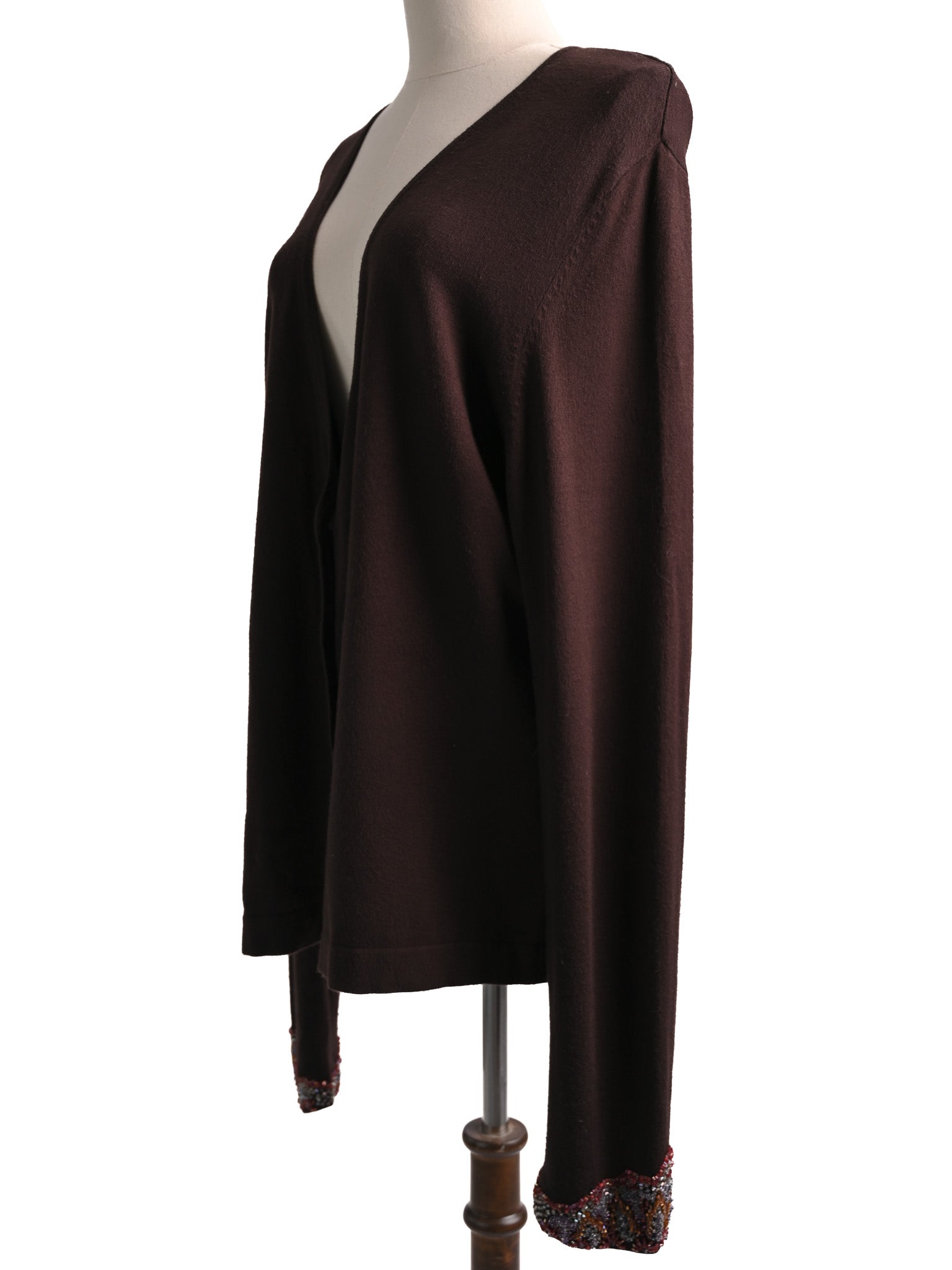 Excellent Ferre Orange Viscose Cardigan with Embellishments