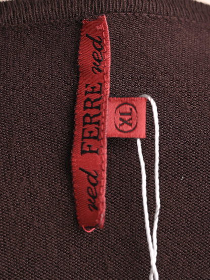 Excellent Ferre Orange Viscose Cardigan with Embellishments