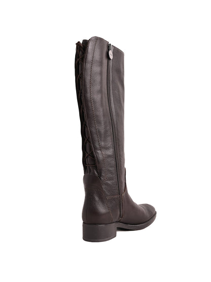 Excellent GEOX Orange Leather Knee-High Boots for Women