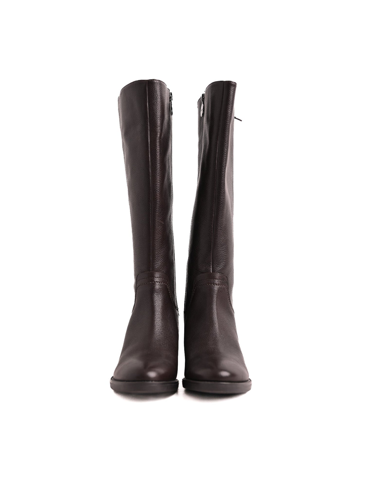 Excellent GEOX Orange Leather Knee-High Boots for Women