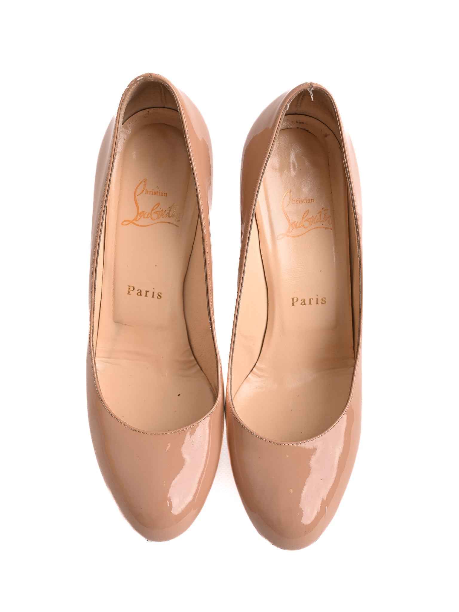 Average Christian Louboutin White High-Heeled Shoes Size 37.5