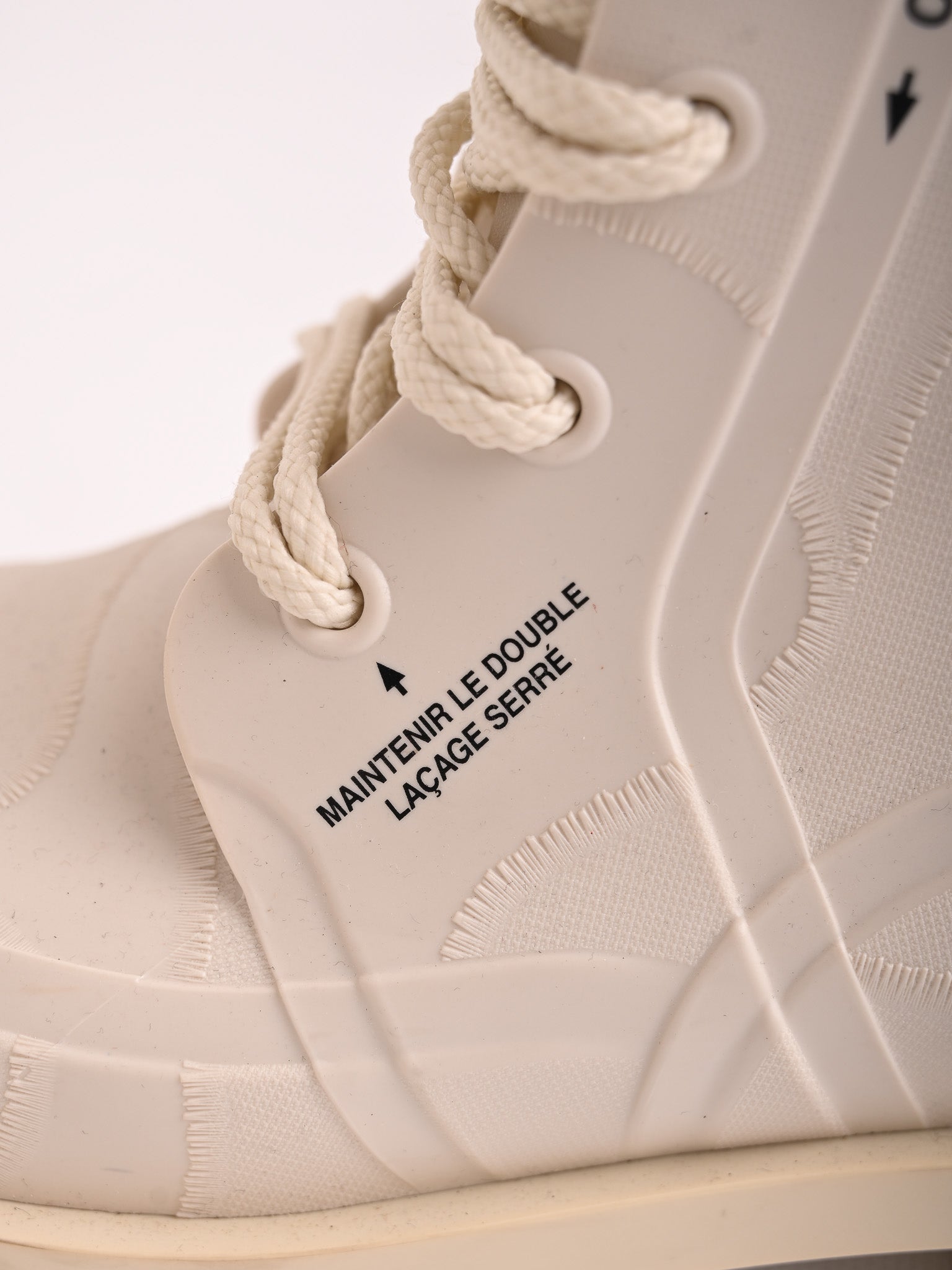 Excellent Dior White Leather Combat Boots for Women