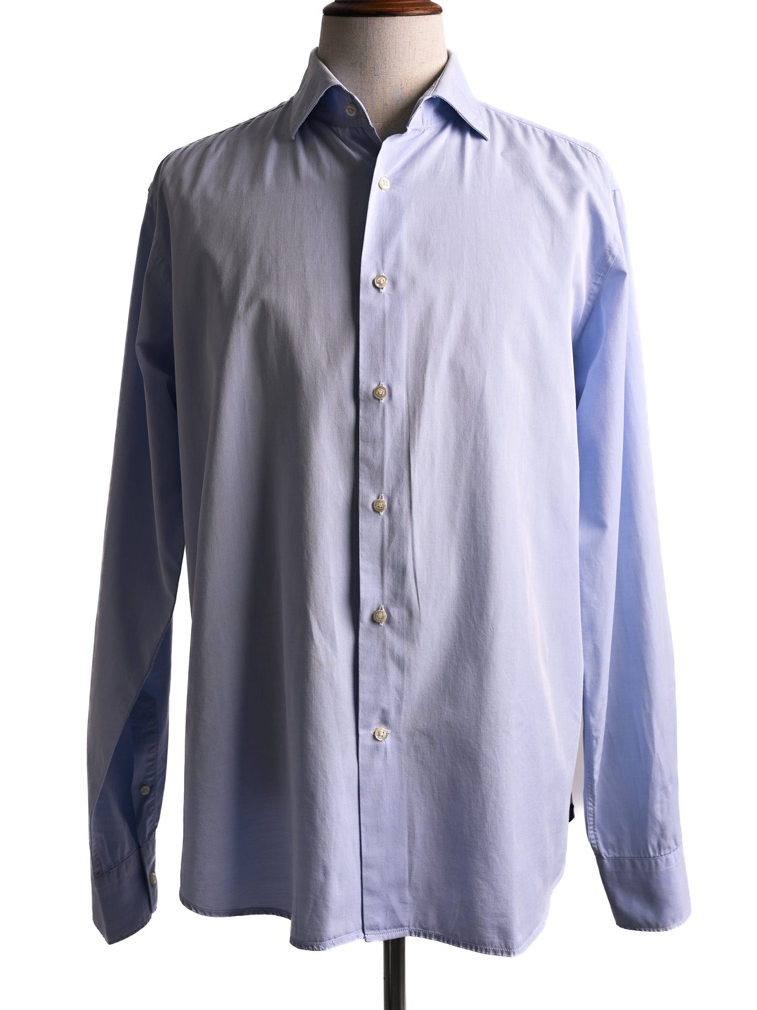Lardini Perfect Condition Light Blue Cotton Shirt Size XL