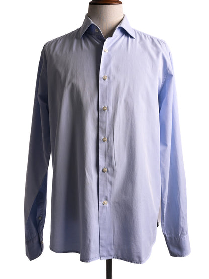 Lardini Perfect Condition Light Blue Cotton Shirt Size XL
