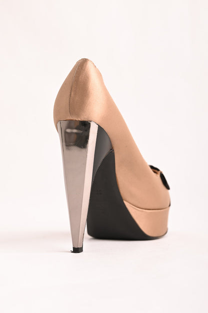 Good Condition Lanvin High-Heeled Shoes White Leather Size 37