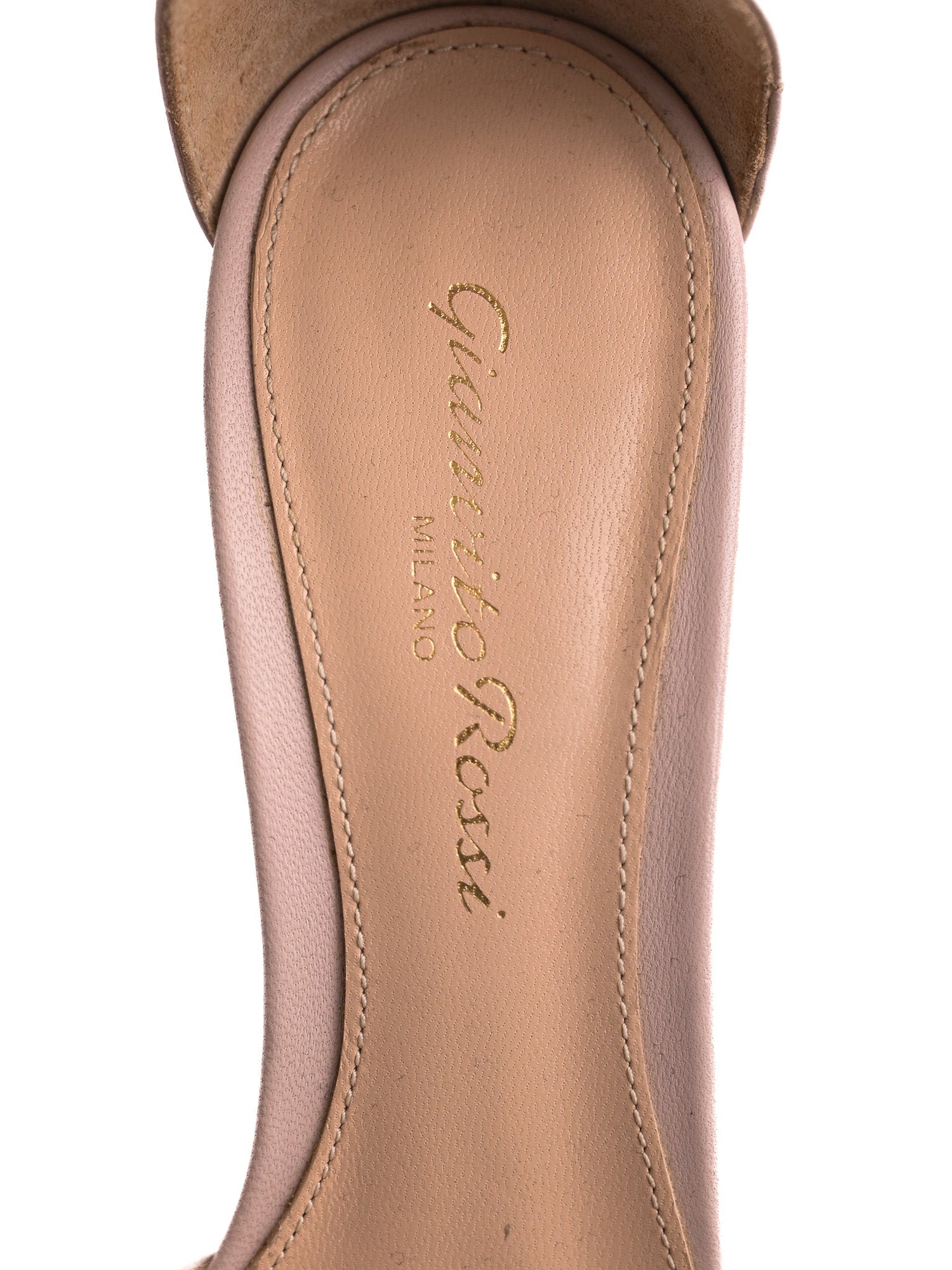 Excellent Gianvito Rossi Pink Leather High-Heeled Shoes Size 35