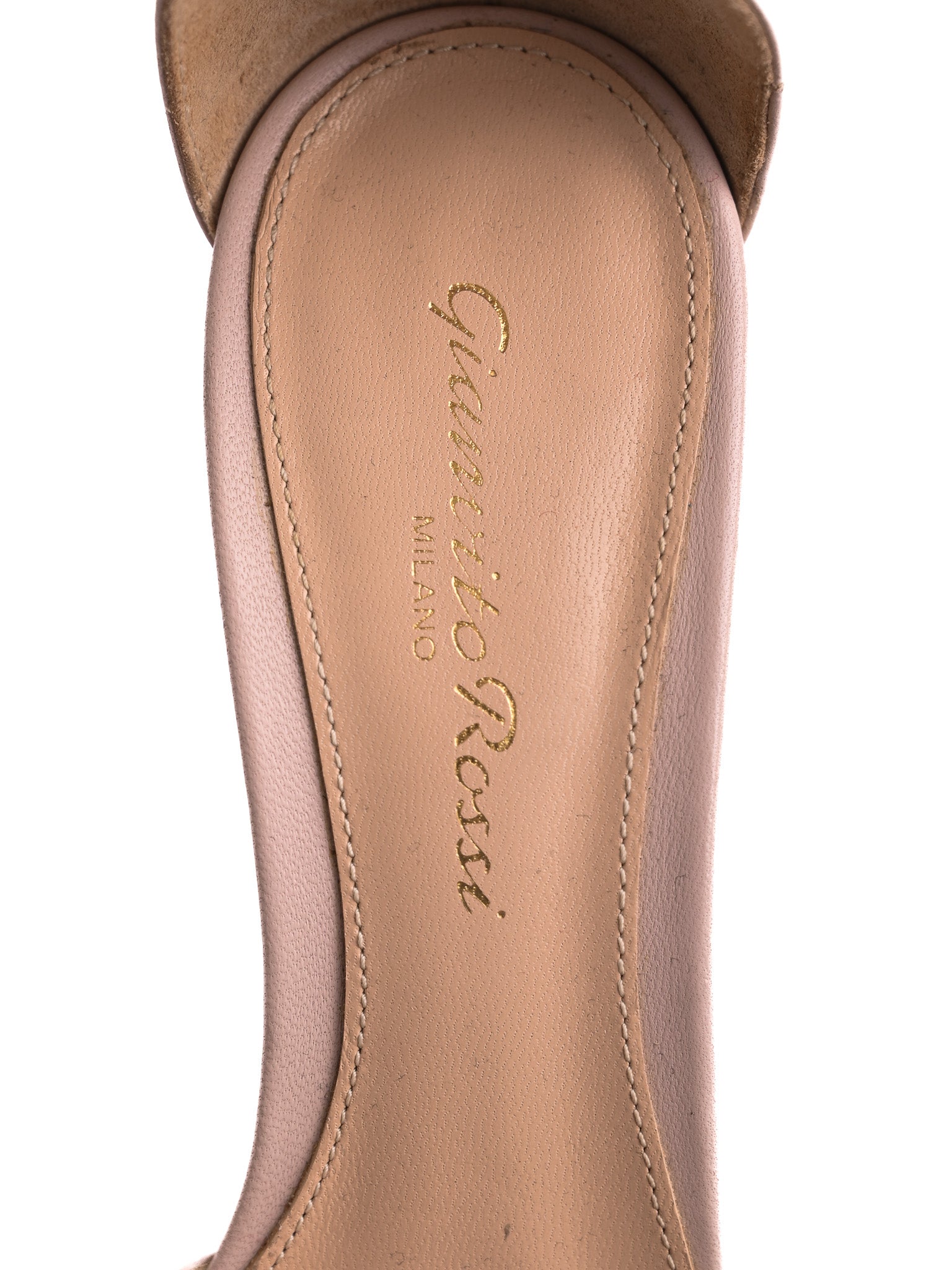 Excellent Gianvito Rossi Pink Leather High-Heeled Shoes Size 35