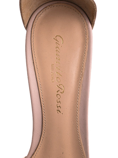 Excellent Gianvito Rossi Pink Leather High-Heeled Shoes Size 35