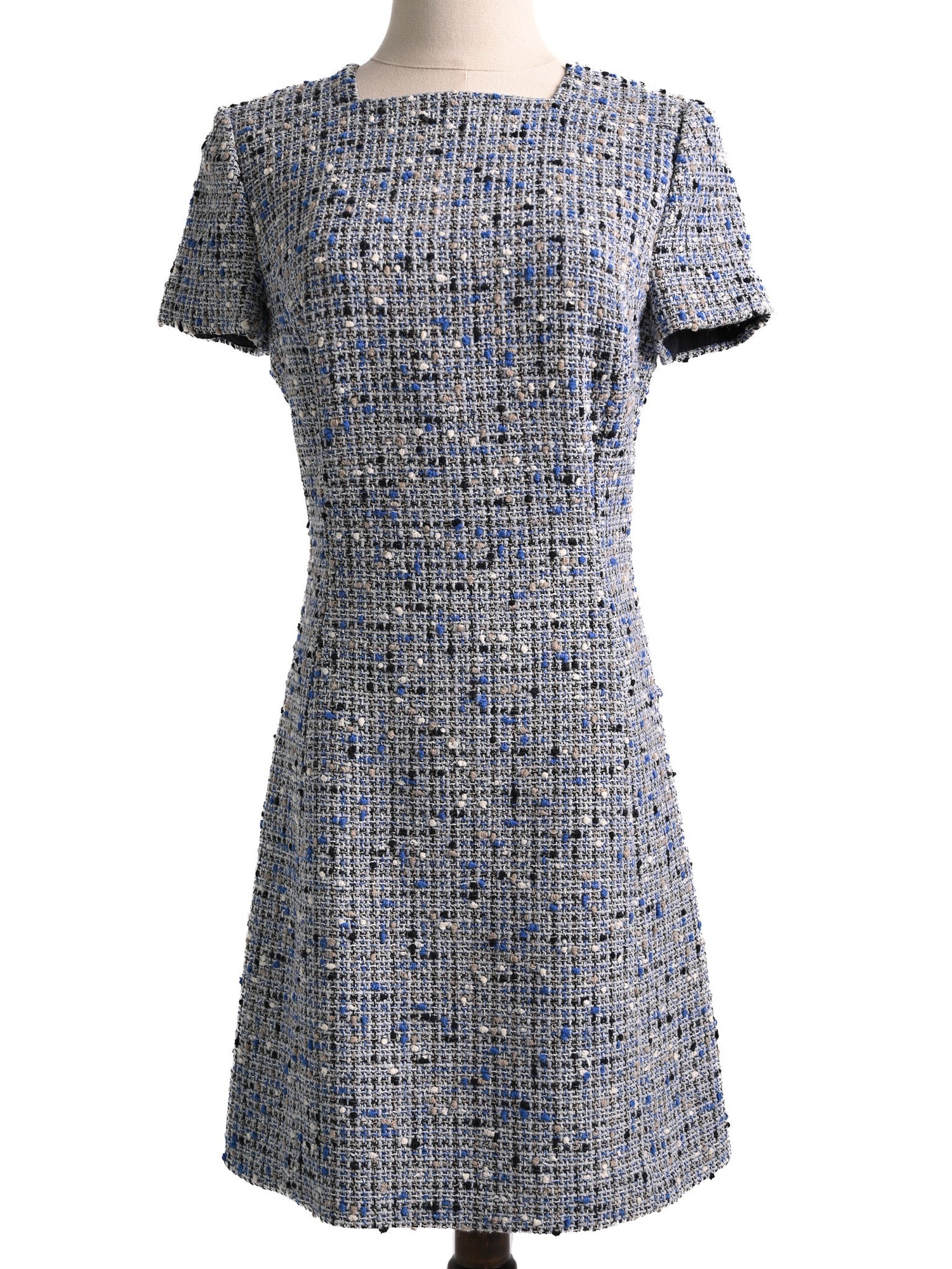 Dior Blue Tweed Dress Perfect Condition Size XS Women