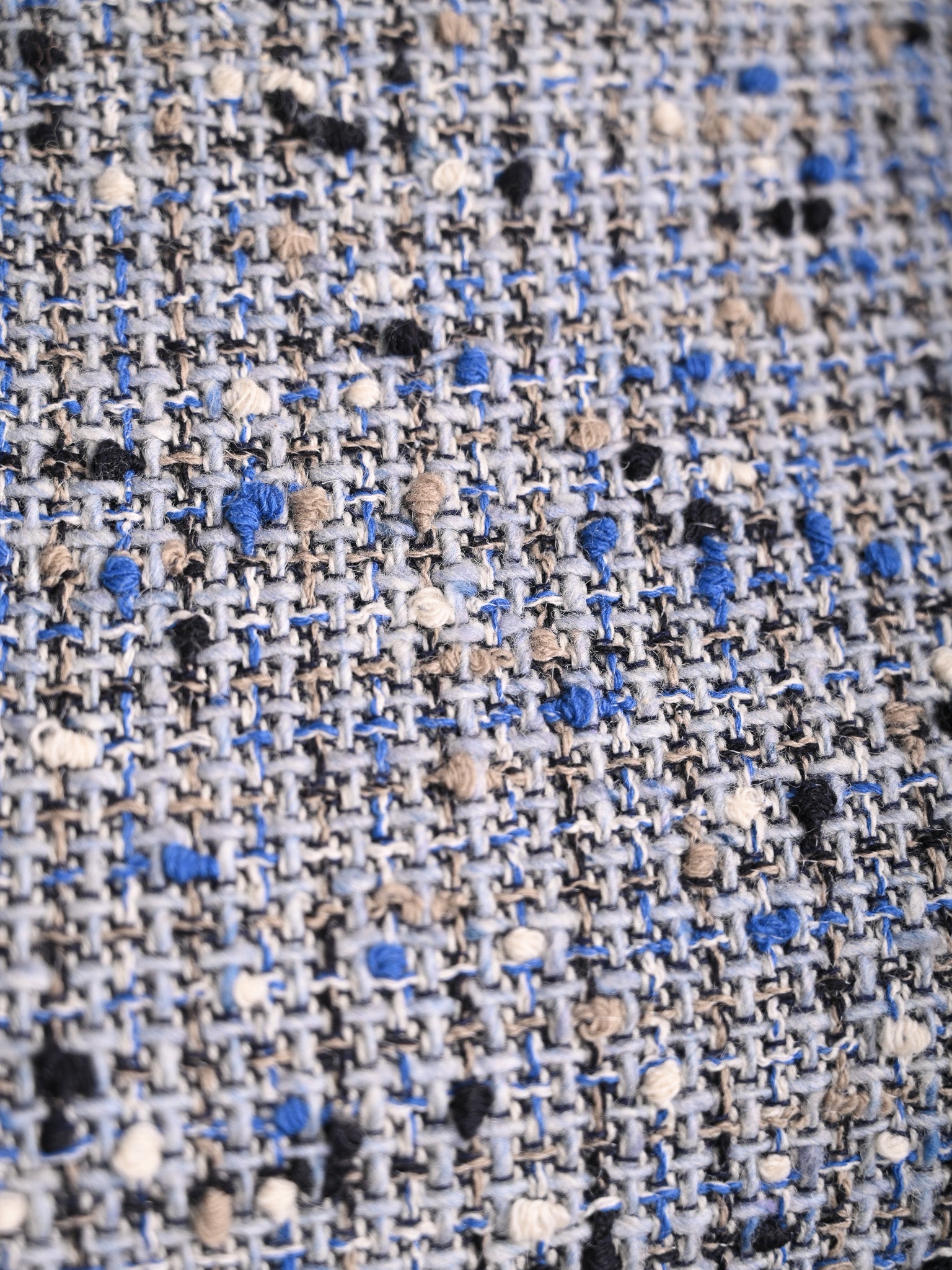 Dior Blue Tweed Dress Perfect Condition Size XS Women