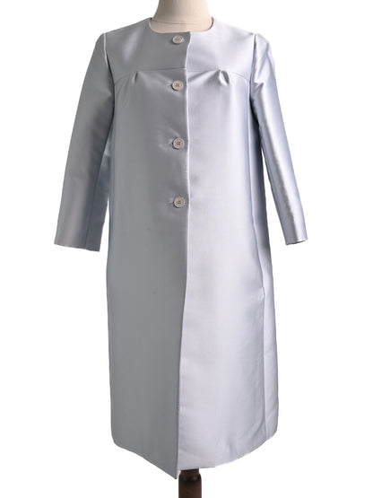 Excellent Tara Jarmon Gray Silk Women&