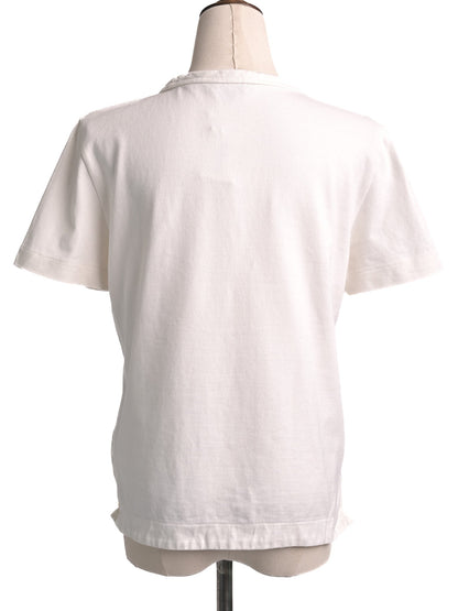 Excellent Tommy Hilfiger White Cotton T-Shirt XS Summer of Love Design