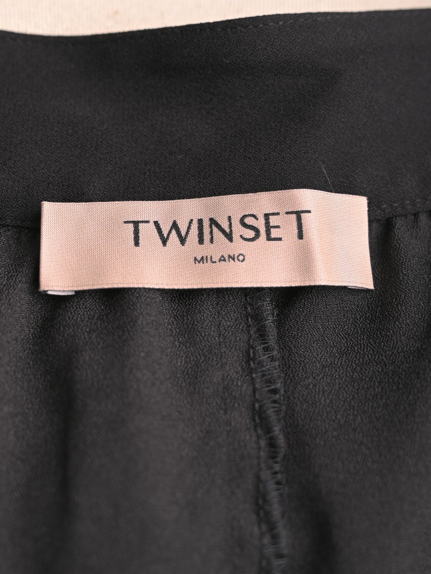 Excellent TWINSET Black Layered Skirt Size S Polyester