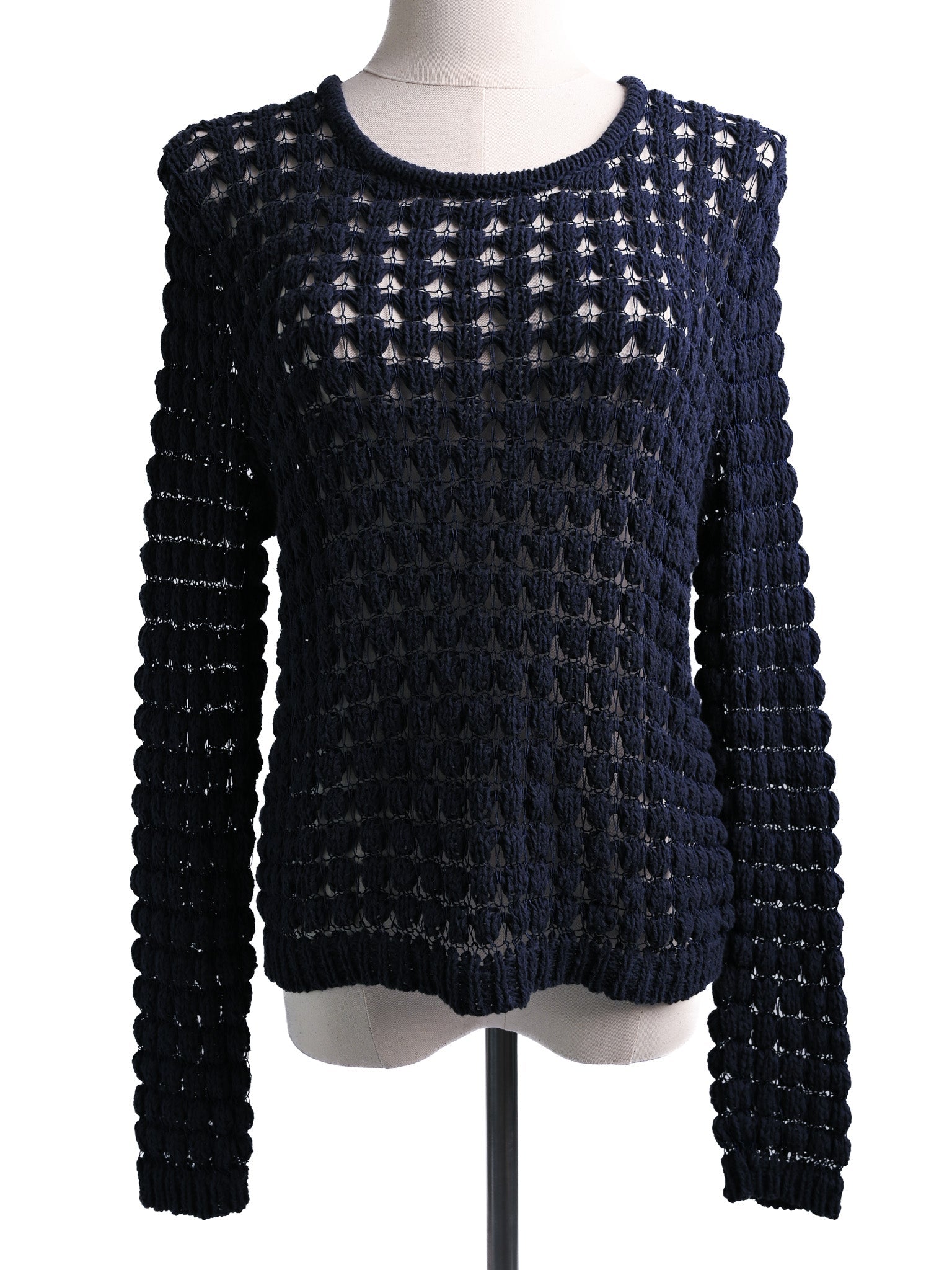 Excellent Armani Jeans Blue Wool Sweater Size XS for Women