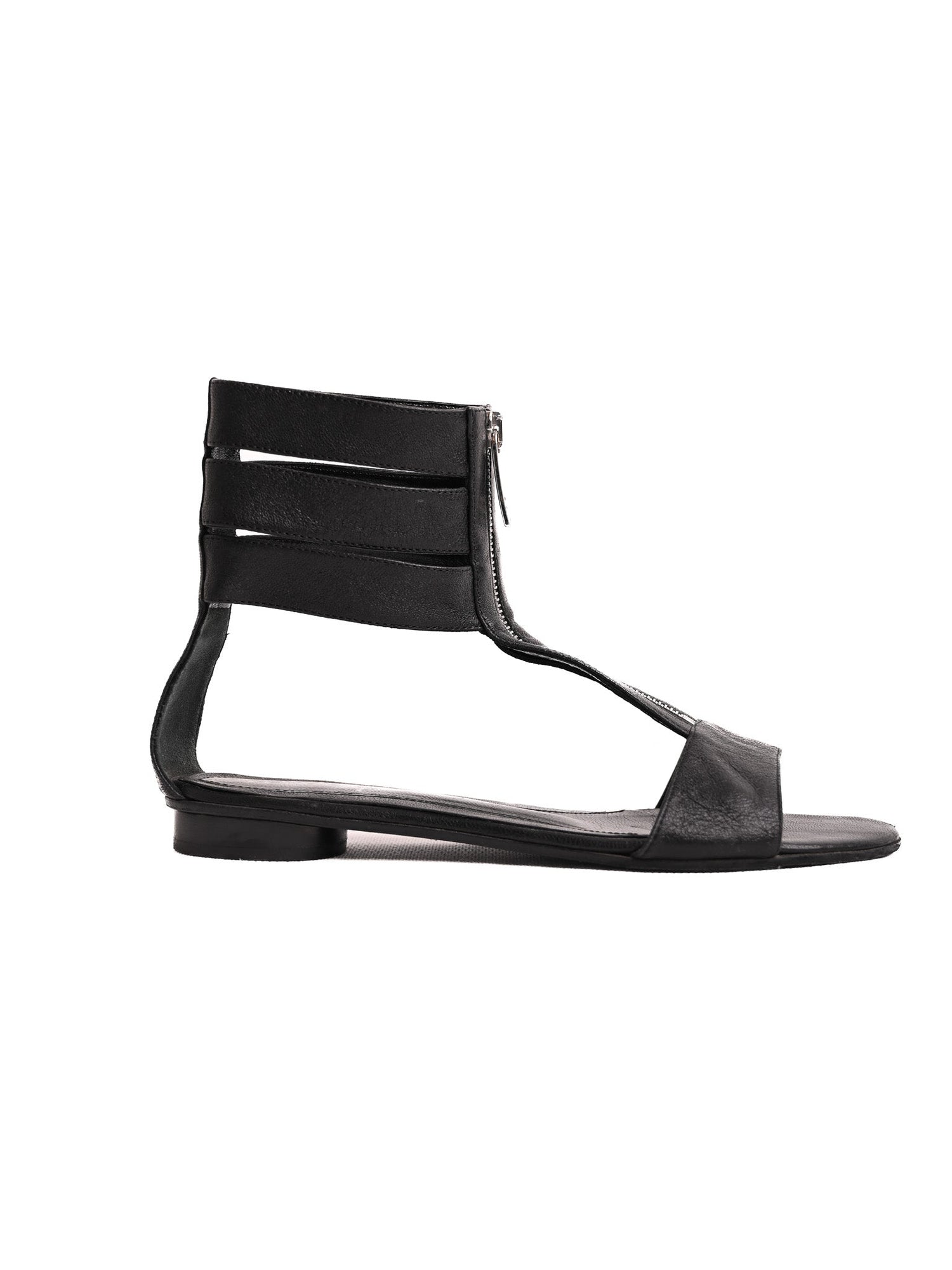 Fendi Gladiator Sandals Black Leather Excellent Condition Size N/A