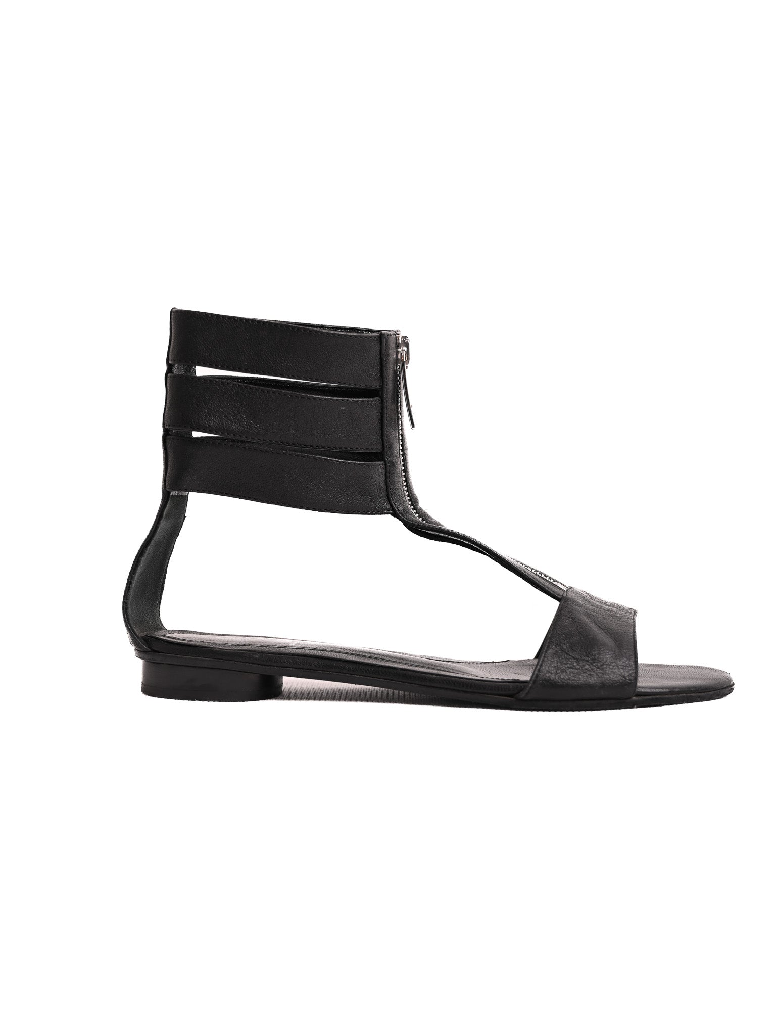 Fendi Gladiator Sandals Black Leather Excellent Condition Size N/A