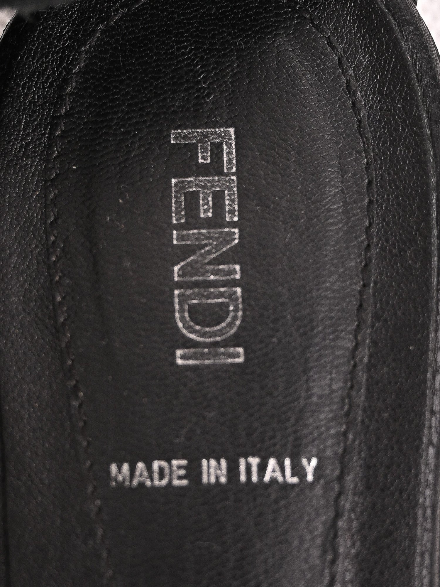 Fendi Gladiator Sandals Black Leather Excellent Condition Size N/A