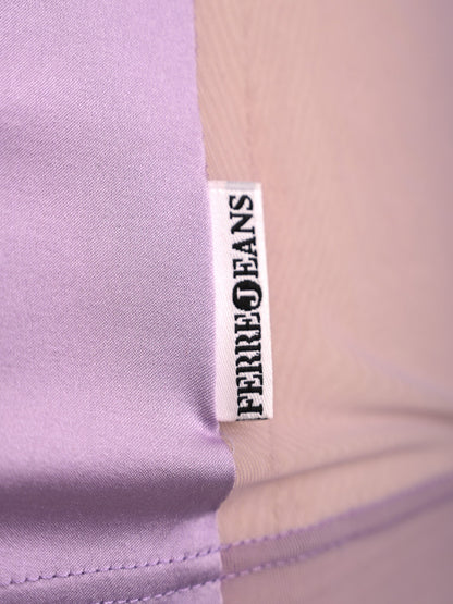 Excellent Gianfranco Ferrè Purple Sleeveless Top Size S Cotton