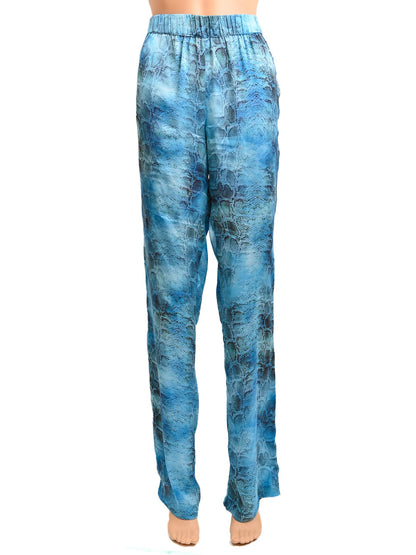 Excellent Guess Blue Cotton Pants M Abstract Pattern