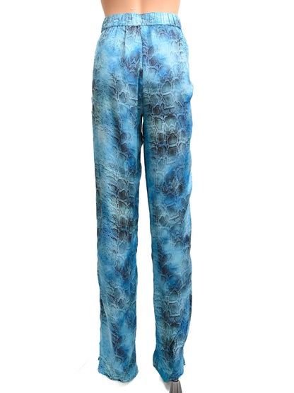 Excellent Guess Blue Cotton Pants M Abstract Pattern