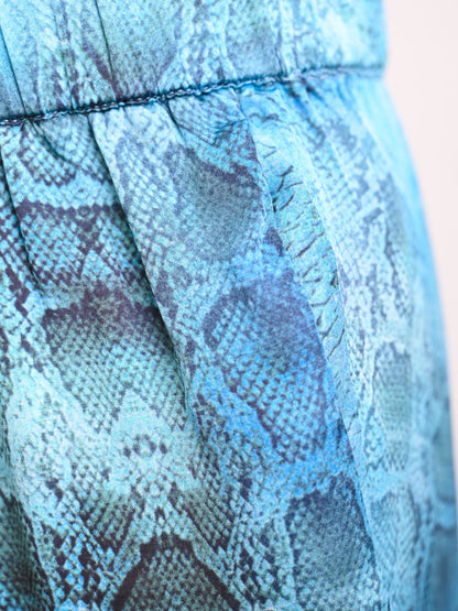 Excellent Guess Blue Cotton Pants M Abstract Pattern