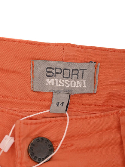 Excellent Missoni Sport Orange Cotton Pants Size M Women