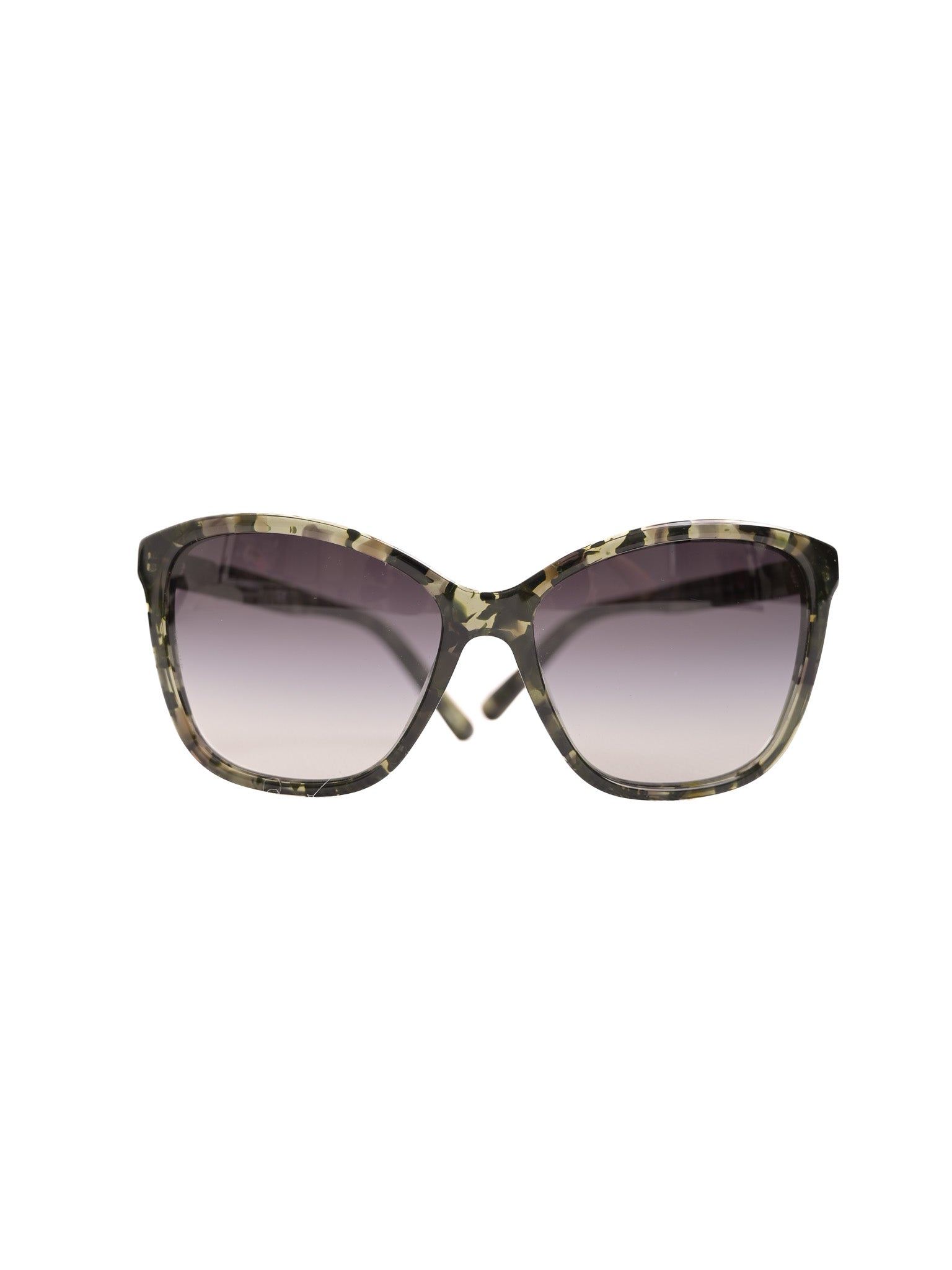 Excellent Dolce Gabbana Black Camouflage Sunglasses with Gradient Lenses