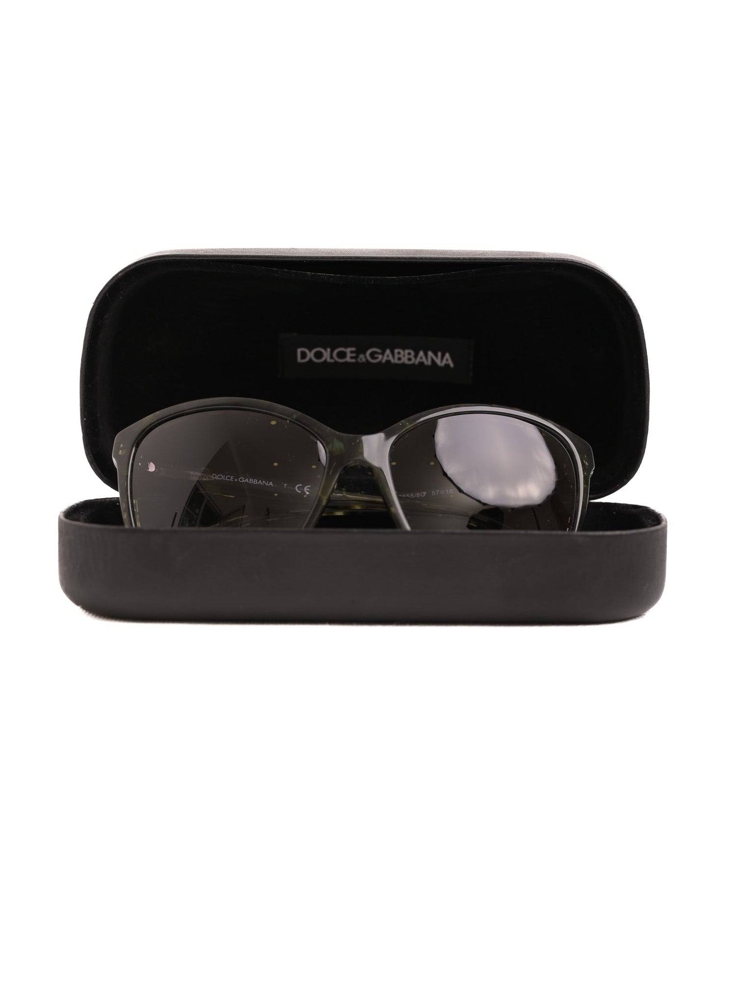 Excellent Dolce Gabbana Black Camouflage Sunglasses with Gradient Lenses