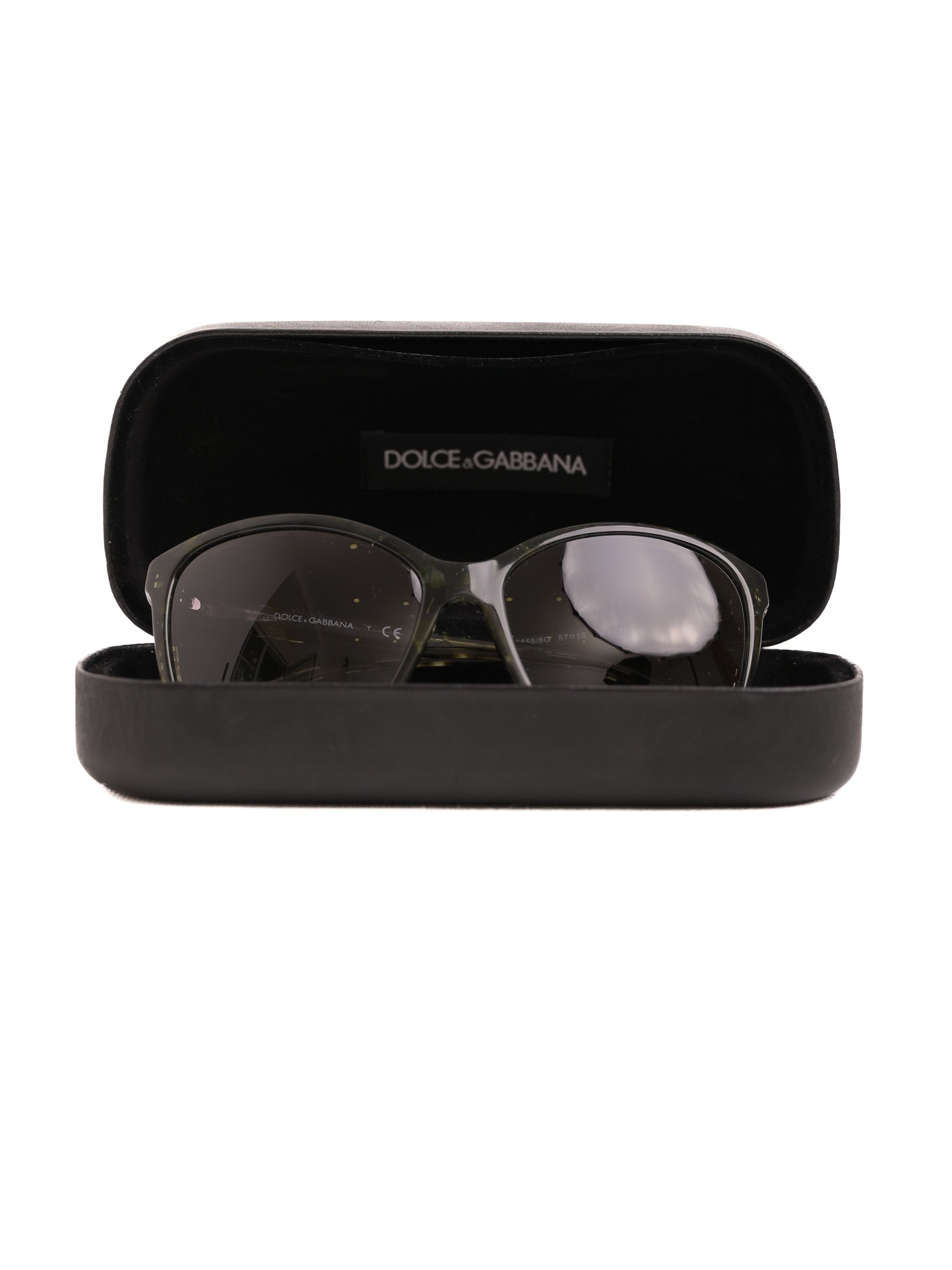 Excellent Dolce Gabbana Black Camouflage Sunglasses with Gradient Lenses