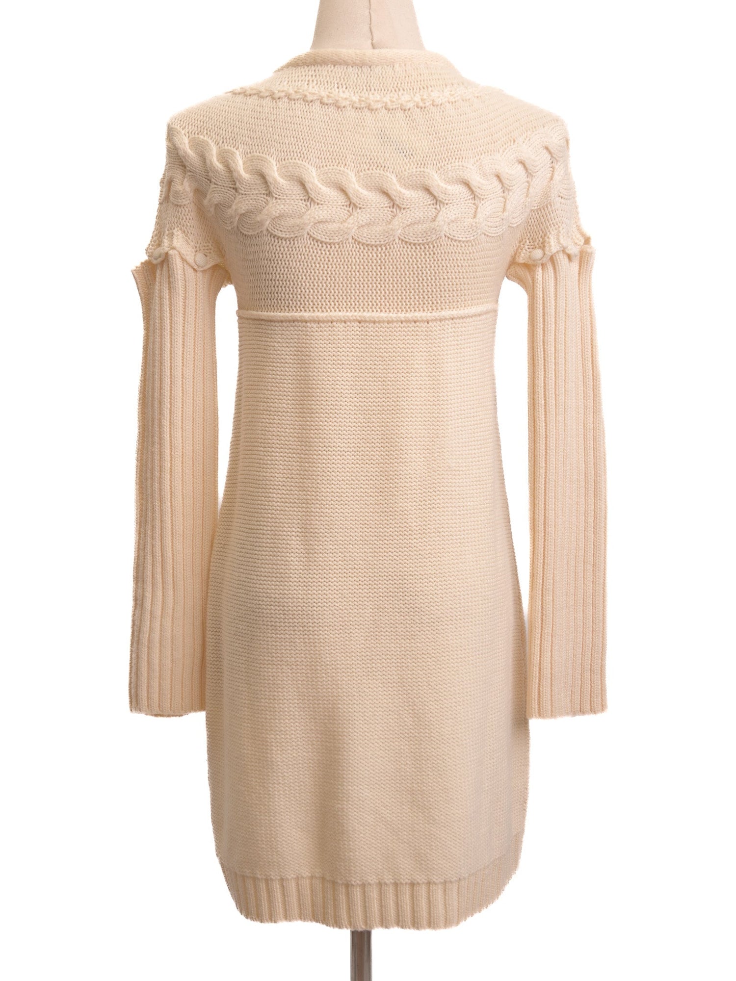 Excellent Miss Blumarine White Wool Cardigan Size M