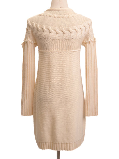 Excellent Miss Blumarine White Wool Cardigan Size M