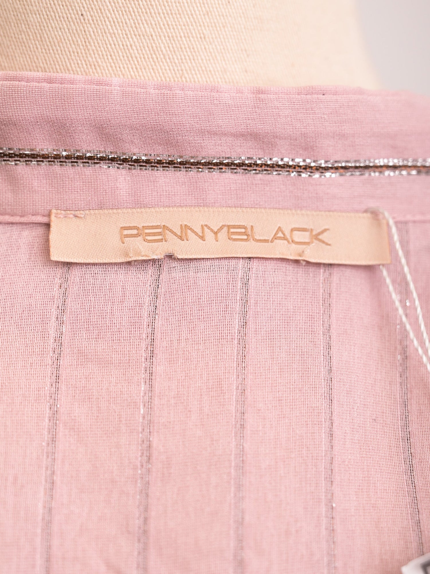 Excellent Pennyblack Pink Cotton Blouse Size M with Stripes