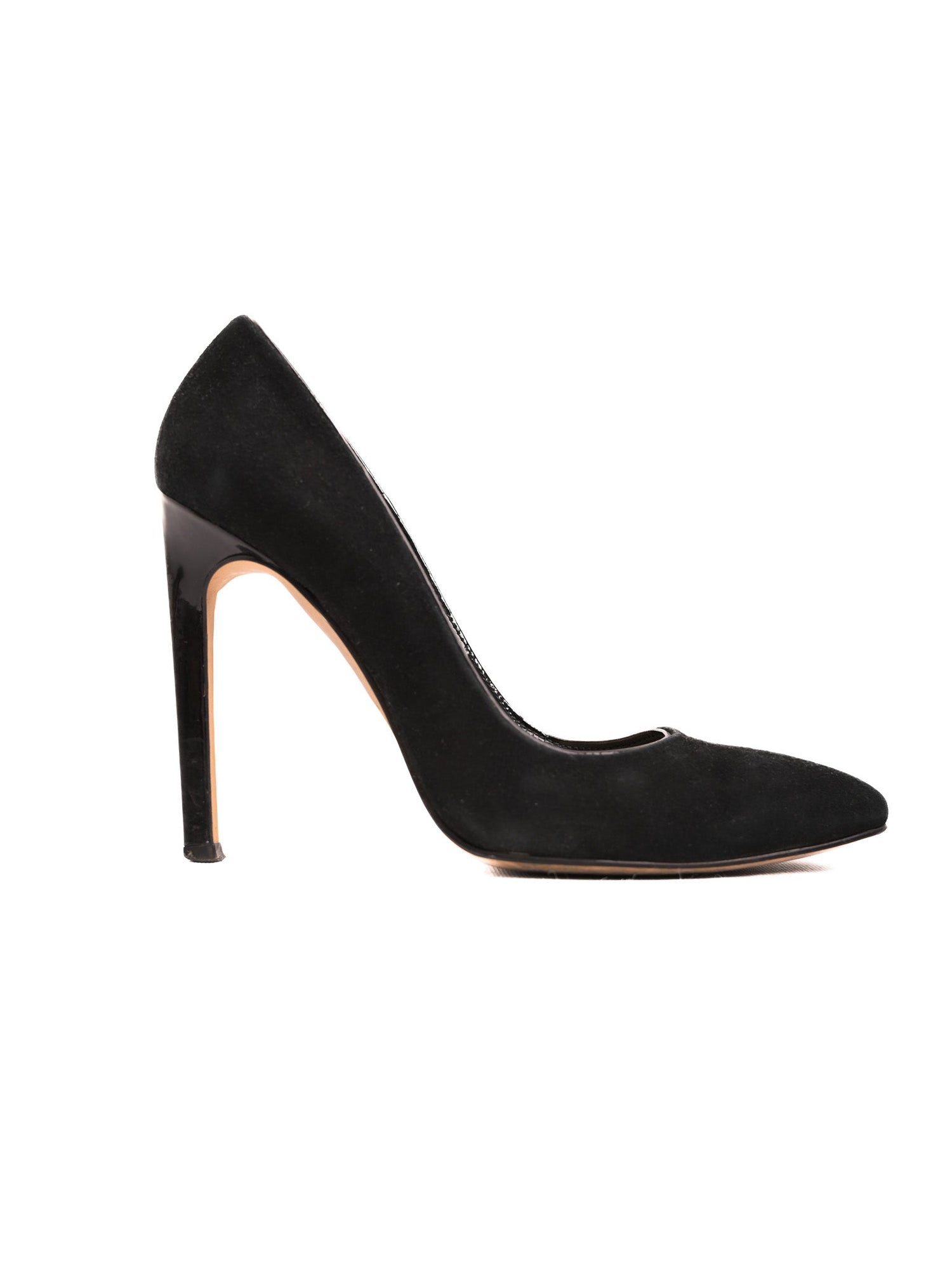 Excellent Pier Lucci Black Leather High-Heeled Shoes - Stiletto Style
