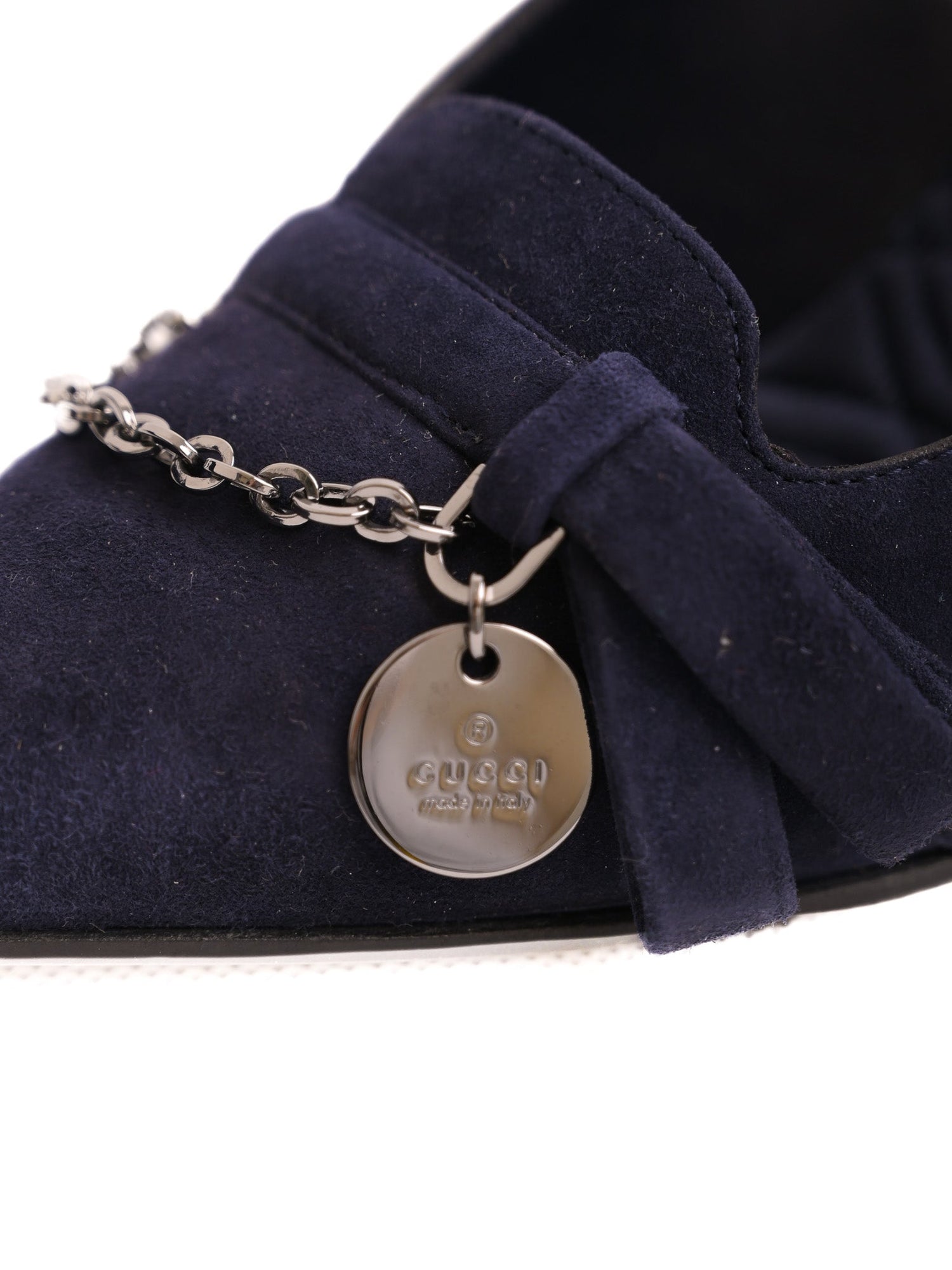 Good Gucci Navy Blue Leather High-Heeled Shoes Size 39