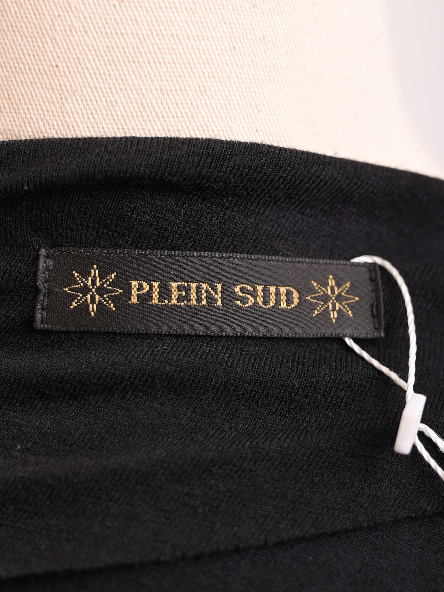 Excellent Plein Sud Black Wool Asymmetrical Dress Size N/A