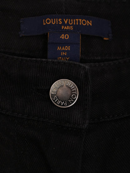 Excellent Louis Vuitton Black Cotton Jeans Size M Women&