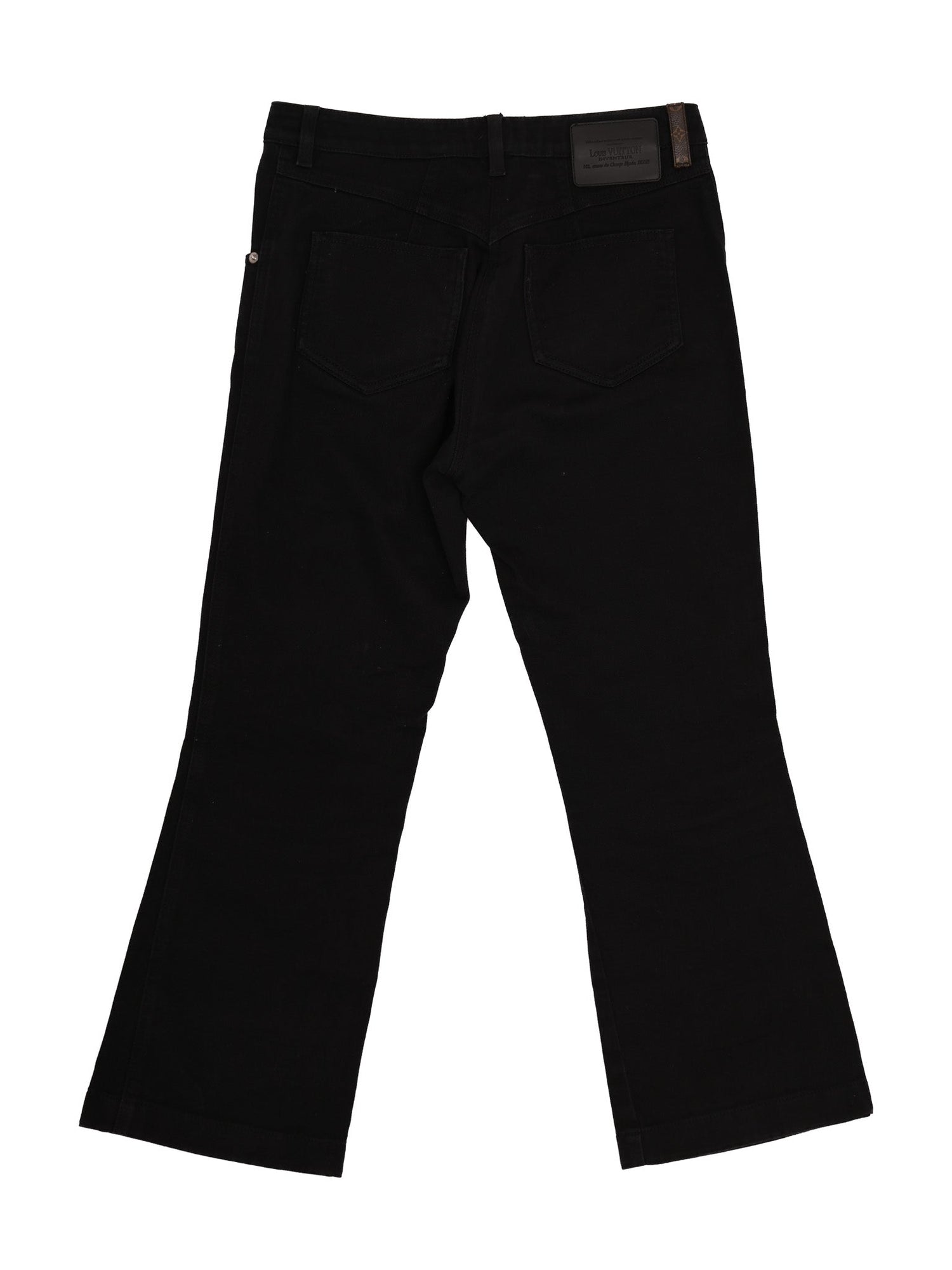 Excellent Louis Vuitton Black Cotton Jeans Size M Women&