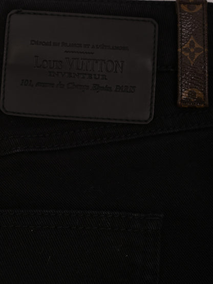 Excellent Louis Vuitton Black Cotton Jeans Size M Women&
