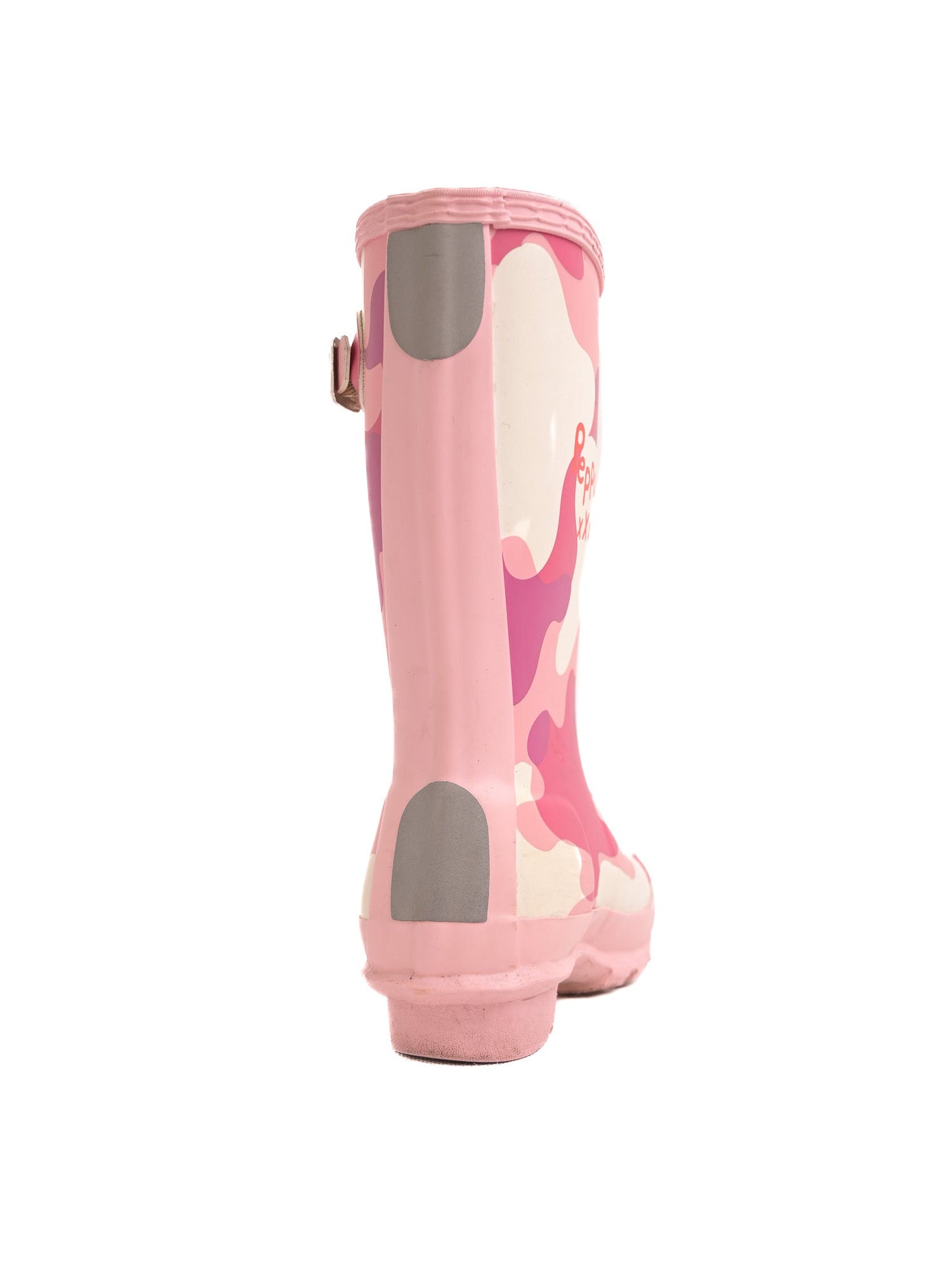 Good Condition Hunter Pink Camo Rain Boots for Kids Size 29