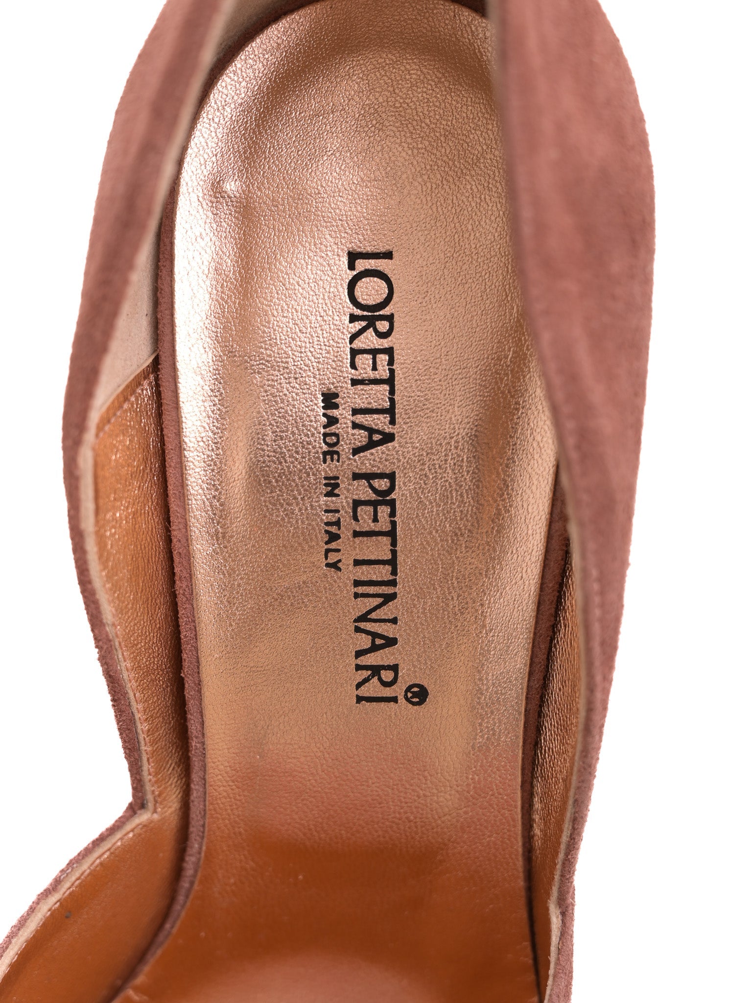 Perfect Loretta Pettinari Pink Leather High-Heeled Shoes w/ Fur Bow