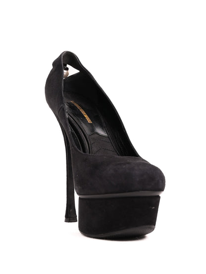 Good Nicholas Kirkwood Black Genuine Suede High Heels Size 37