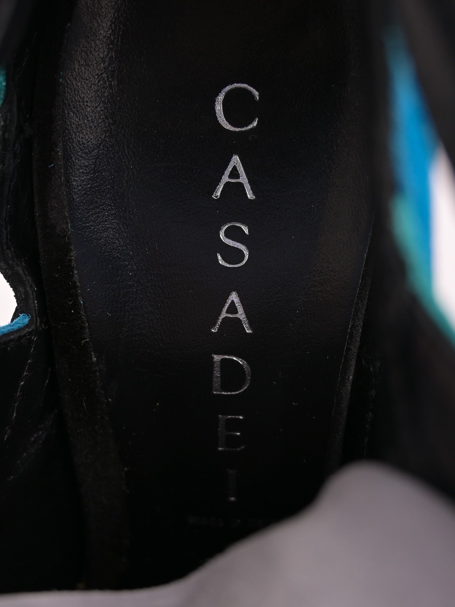 Excellent Casadei Gray Genuine Suede High-Heeled Wedge Shoes Size 38