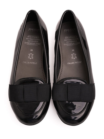 Perfect GEOX Black Patent Leather Flats for Kids Size 28